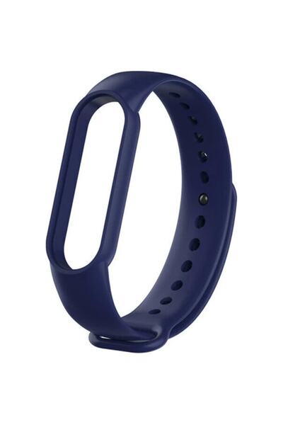 gaman Mi Band 5 - 6 Uyumlu Silikon Akıllı Bileklik Kordonu - Lacivert