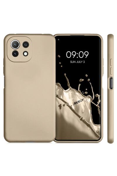 Molly Xiaomi Mi 11 Lite Uyumlu Gold Guardian Mat Silikon Kılıf