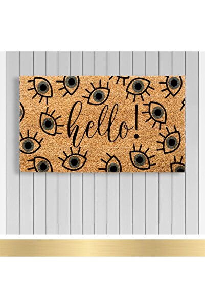 Paspashello , Design Koko Kapı Önü Paspas / Pvc Taban / Model; Gözler-hello!