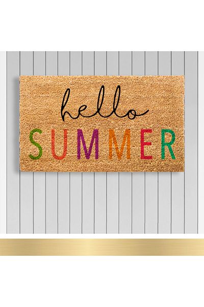 Paspashello , Design Koko Door Mat / PVC Base / Model; Hello Summer