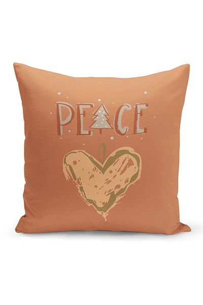 Filamente New Year Christmas Pattern Double Sided Digital Printed Throw Pillow Cover