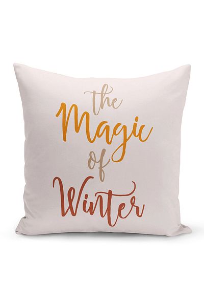 Filamente New Year Christmas Pattern Double Sided Digital Printed Throw Pillow Cover