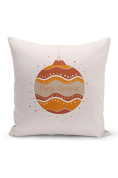 Filamente New Year Christmas Pattern Double Sided Digital Printed Throw Pillow Cover