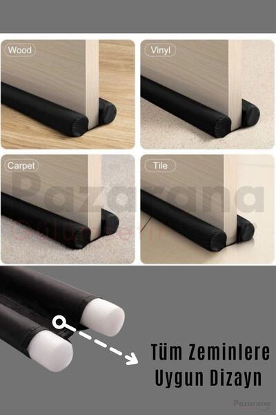 Ankaflex 4 Adet Çift Taraflı Kapı Altı Rüzgar Önleyici Isı Yalıtım Süngeri Rüzgarlık