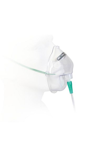 YILKAL Reservoirless Adult Oxygen Mask (10 Pieces)