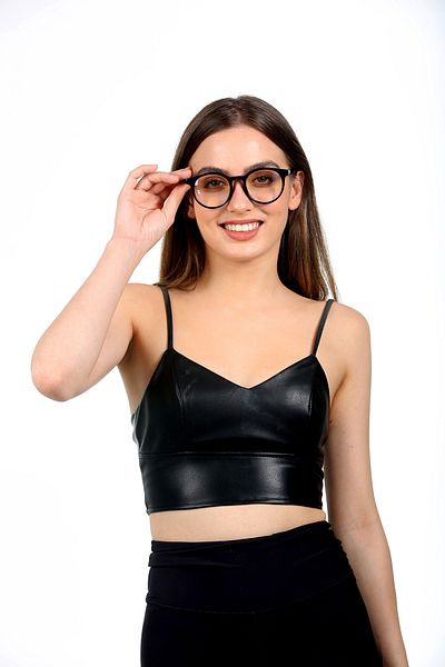 JULIANO Black Unisex Paris Blue Light Protection Glasses