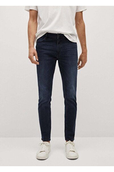 MANGO Man Ανδρικό τζιν Navy Blue Skinny Dark Jude