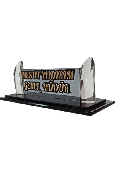 MERTKRİSTAL Etichetă de masă elegantă și simplă, cu 2 niveluri