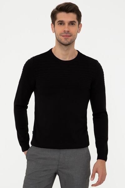 Pierre Cardin Sıyah Erkek Kazak G021SZ0TK.000.1388110