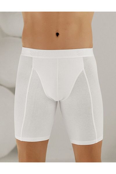 Şahinler Me114-byl Lycra Long Boxer Σορτς Λευκό 54-l