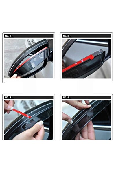 Aksefuar Lazer Mitsubishi Carisma Çamurluk Venti / Ayna Rüzgarlığı (pianoblack)