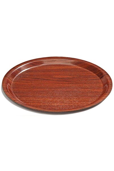 Pama Home صينية معدنية مستديرة مضادة للانزلاق مقاس 38 سم