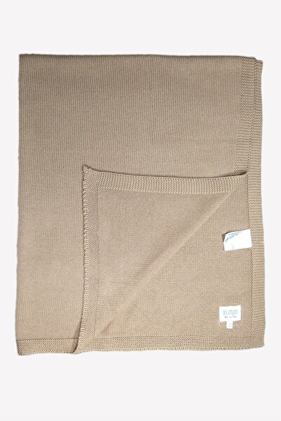 Ozmoz By Mukadder Özden Unisex Baby Milky Brown Organic Knitwear Blanket