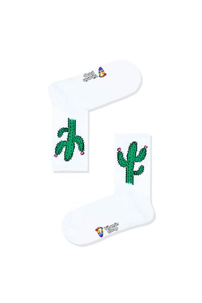 Vitamin Çorap Αθλητικές κάλτσες Cactus White
