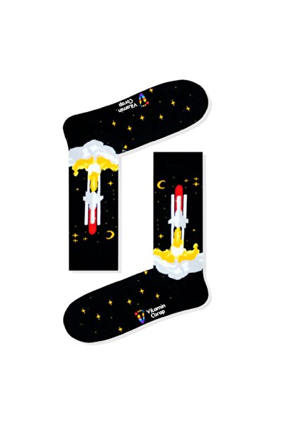 Vitamin Çorap جوارب صاروخية باللون الأسود