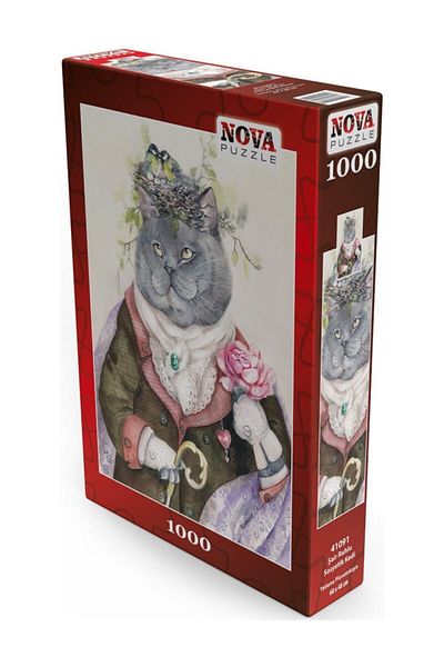 Nova Puzzle 1000 Pieces Socialite Cat with Poet Spirit - Tatiana Plovetskaya