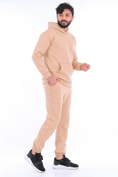 LACASE Σετ αθλητικής φόρμας Unisex Beige Thread Oversize