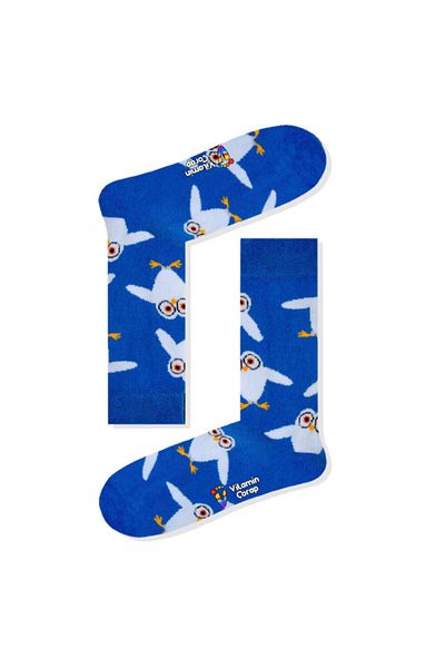 Vitamin Çorap Κάλτσες Penguin Blue Colored