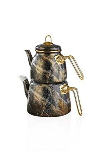 Paçi J-150 200582 Elite Class Emaye Çaydanlık Takımı - Kalın Mermer