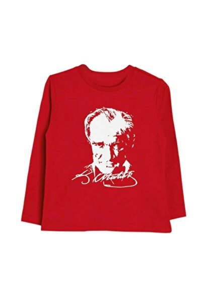 BLACK SWALLOW تي شيرت أتاتورك قطن ليكرا بأكمام طويلة مطبوع عليه 10 نوفمبر 23 ...