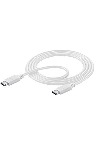 Cellular Line Cellularline Usb-c To Usb-c Kablo Beyaz (USBDATACUSBC-CW)