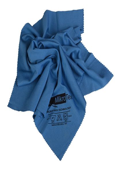 Mikrotex Microfiber Glass Cloth 4 Pieces Blue (EBAT:40X50)