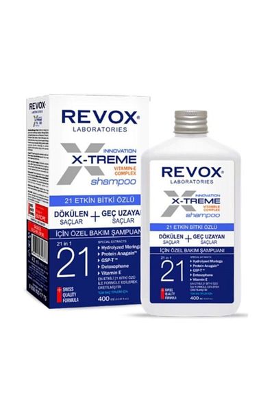 Revox X-Treme 21 Effective Plant Extract Shedding Hair Shampoo - 400 ml
