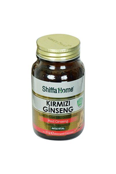 Aksu Vital Shiffa Home Kırmızı Ginseng Diyet Takviyesi 850 mg X 60 Kapsül