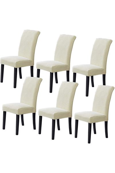 uzhanem 6 buc Huse pentru scaune din Lycra, Huse pentru scaune