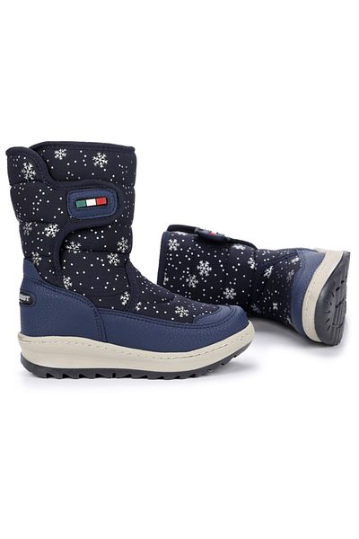 Kiko Kids lp 708090   Cizme de zăpadă pentru fete cu model de zăpadă