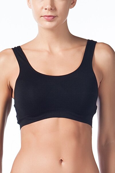 Miss Fit 1501 بوستير أساسي بدون خياطة بأشرطة سميكة سوداء للسيدات