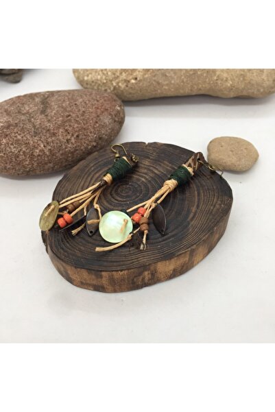 Porsuk Alternatif El Yapımı Etnik Otantik Bohem Küpe