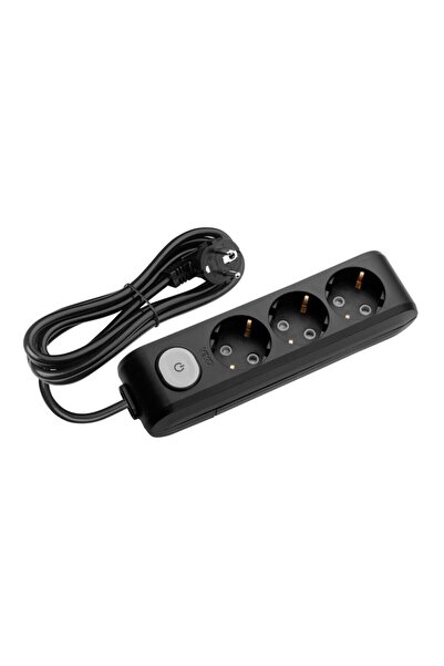 VİKO Multi-let Üçlü Priz ( 3 Lü ) Anahtarlı Topraklı Çocuk Korumalı Kablolu G...