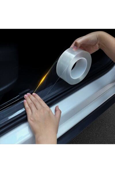 KrcDisplay (10cmx3mt) Araç Kapı Eşik Kaput Çizik Önleyici Şeffaf Koruma Folyosu