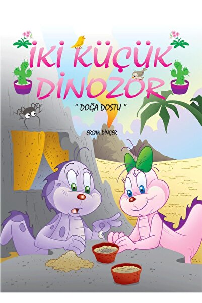 Mor Elma Yayıncılık Doğa Dostu - Iki Küçük Dinozor Masal Hikaye Kitabı
