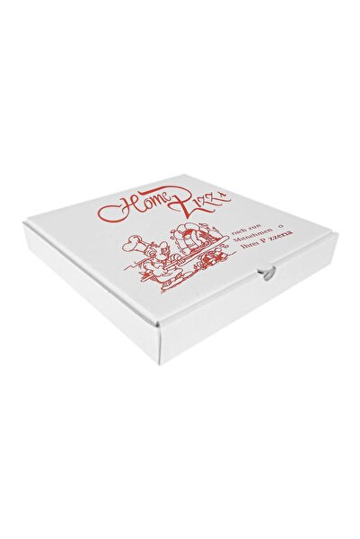 Genel Markalar 25 Adet Pizza Kutusu 33x33x4.5 (CM) Beyaz - Beyaz
