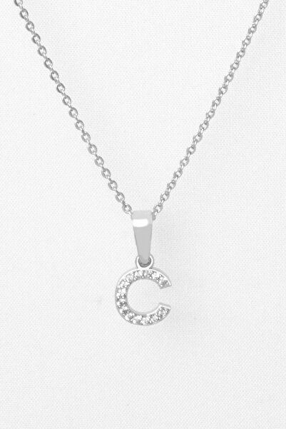 Sortie Aksesuar Zircon Letter Necklace 002 C