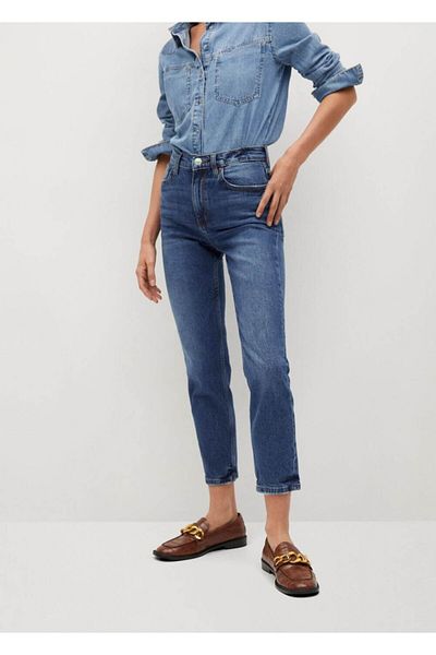 MANGO Woman Jean albastru pentru femei
