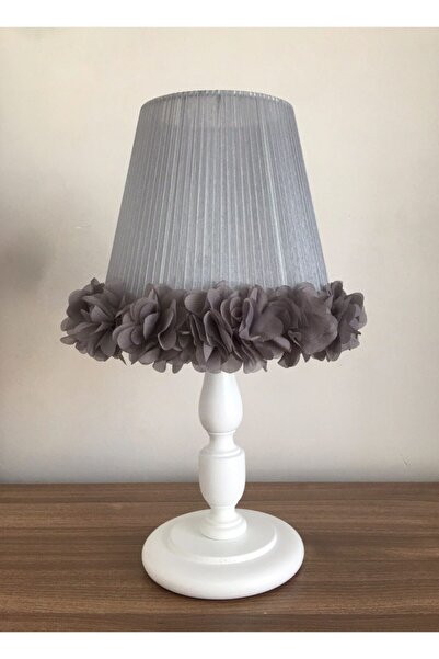 Keçeli parti hayalleri Gray Flower Patterned Baby and Children's Room - Lamps...