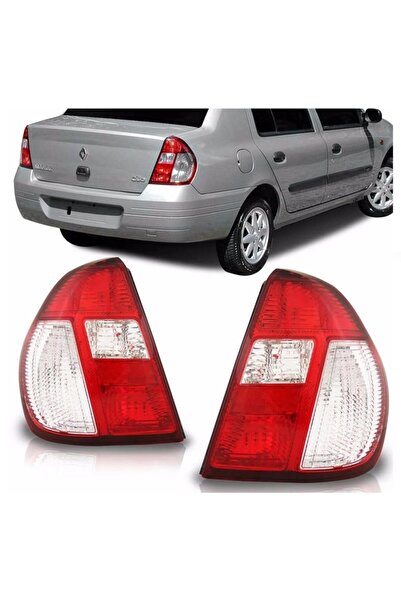 Genel Markalar Renault Clio Sağ + Sol Arka Stop Lambası Takımı 2004--2008 Uyumlu