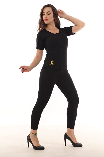 crıtıcman Unisex Γνήσια φόρμα σάουνας Φόρμα θερμικής φόρμας με φερμουάρ Μέγιστη φόρμα εφίδρωσης