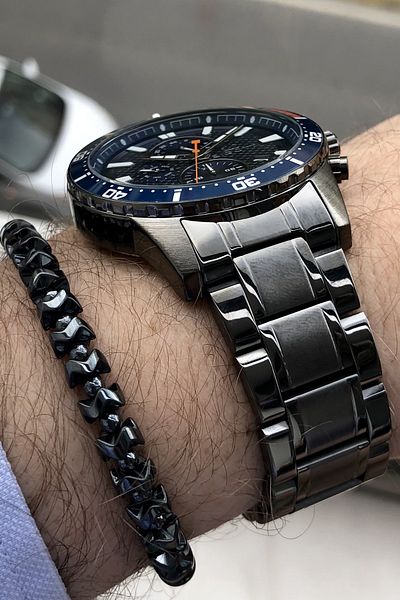 Bigotti Full Steel Smoked Men's Wristwatch Bracelet Gift Elg1055