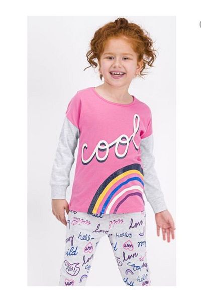 ROLY POLY Girl Child Pink Long Sleeve Pajama Set Rp1975-g 21k