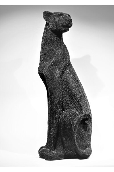 Genel Markalar Irma Büyük Boy Dekoratif Aksesuar Oturan Puma Panter Siyah 70 Cm