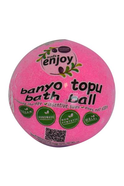 Enjoy Pink Dreams Handmade Bathtub Ball Soap Pink 90-120 Gr