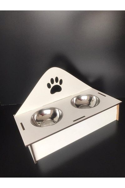Lino 1st Class Painted MDF Food and Water Bowl