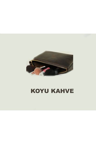 DailyTech Genuine Leather Unlined Makeup Bag