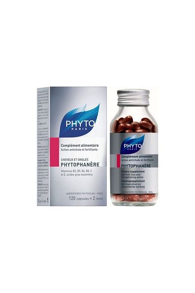 Phyto Phytophanere Food Supplement for Hair, Nails and Skin 120 Capsules