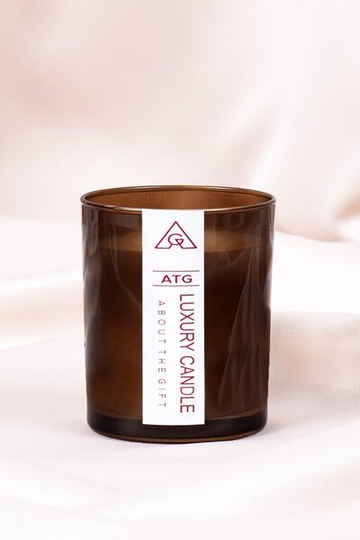 About The Gift Agt Amber Kokulu Cam Bardak Mum