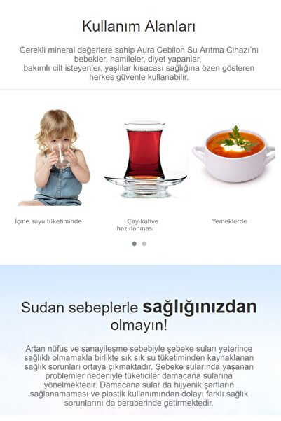 AURA Cebilon Silver Su Arıtma Cihazı